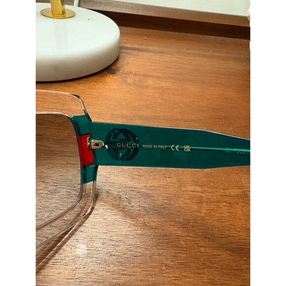 Gucci GG 0178 S- 001 MULTICOLOR/GREEN Sunglasses - Picture 7 of 10